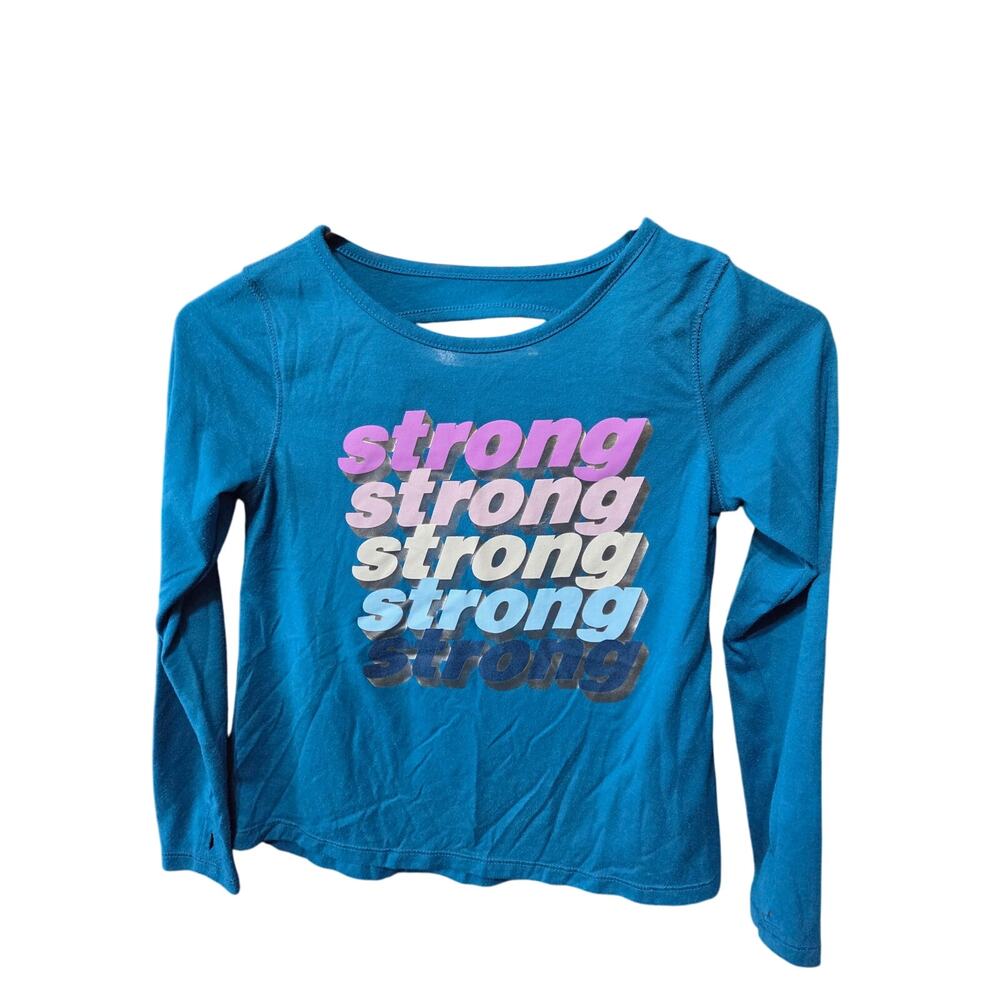 "Strong" Blue LS - Old Navy Active - M (8)